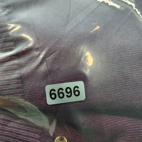 Womens Burgundy Calvin Klein Sweater Mock Neck Long Sleeve Button Detail Size L - Picture 13 of 13